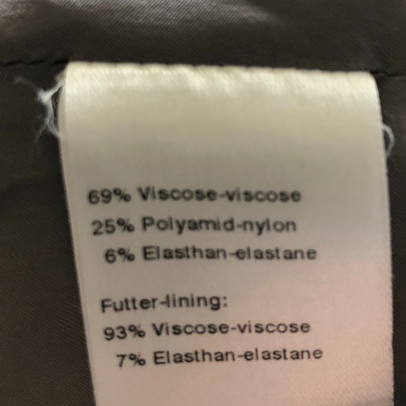 AKRIS PUNTO GRAY JERSEY VISCOSE scooba front zipper DRESS SZ 4 POCKETS - Picture 13 of 13